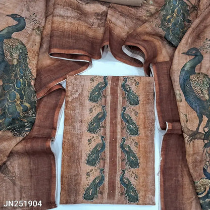 Pink peacock digital printed semi linen salwar material jn251904-Neidhal