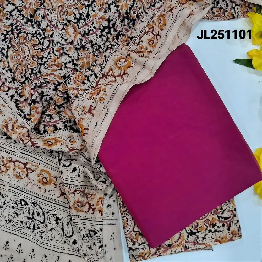 Pink premium handloom cotton salwar material jl251101-Neidhal