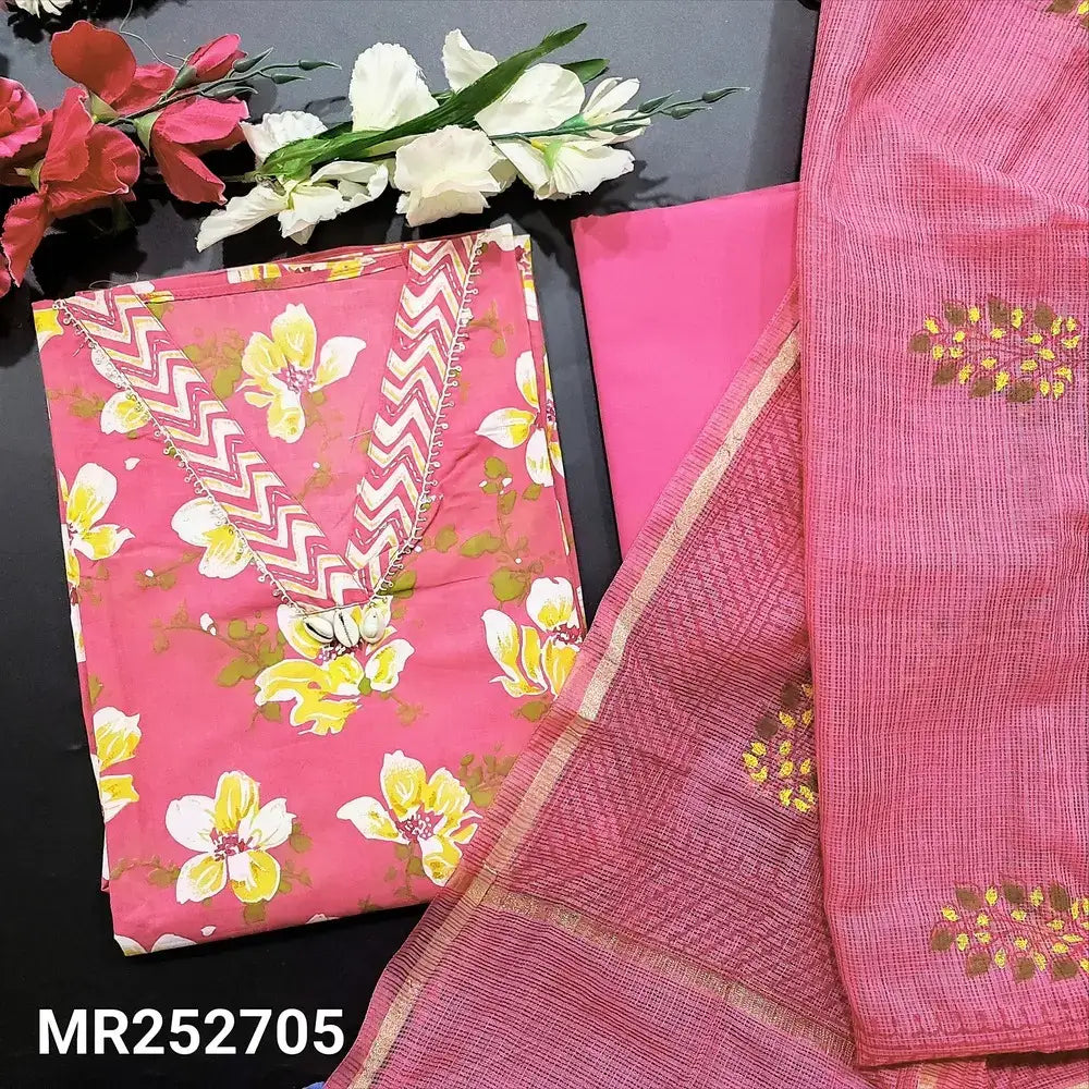 Pink printed cotton salwar material mr252705-Neidhal