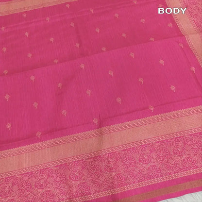Pink printed fancy chappa silk saree ns173-Neidhal