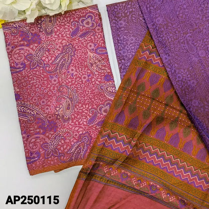 Pink printed fancy silk salwar material ap250115-Neidhal