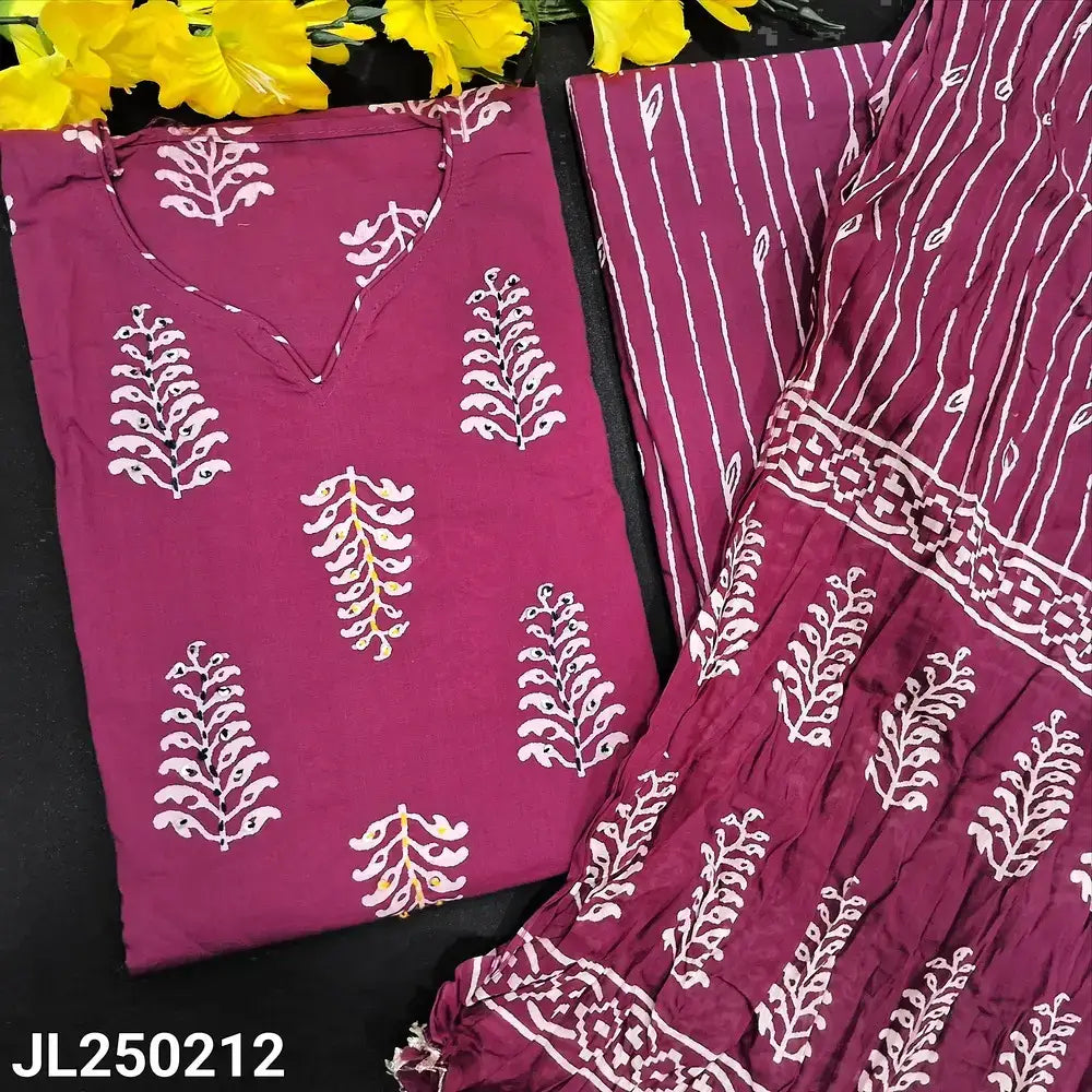 Pink printed soft cotton salwar material jl250212-Neidhal