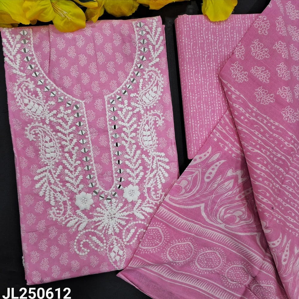 Pink printed soft cotton salwar material jl250612-Neidhal
