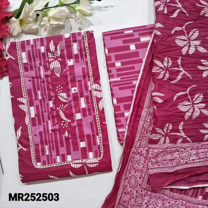 Pink printed soft cotton salwar material mr252503-Neidhal