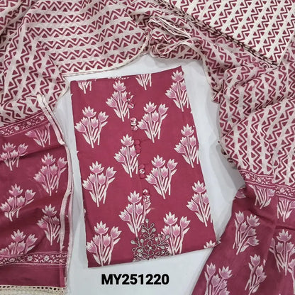 Pink printed soft cotton salwar material my251220-Neidhal