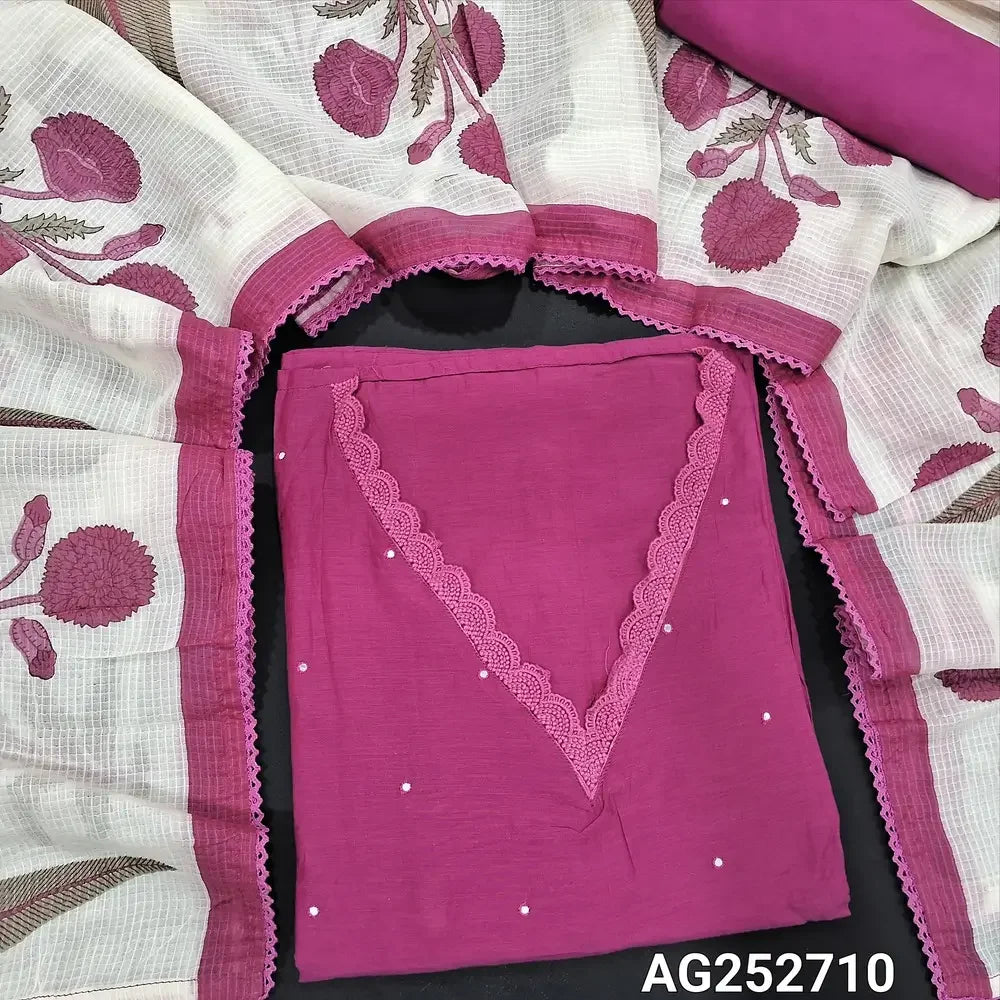 Pink pure mul chanderi salwar material ag252710 Neidhal