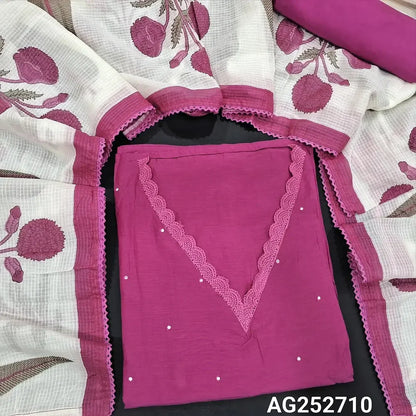 Pink pure mul chanderi salwar material ag252710 Neidhal