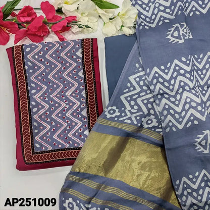 Pink satin cotton salwar material ap251009-Neidhal