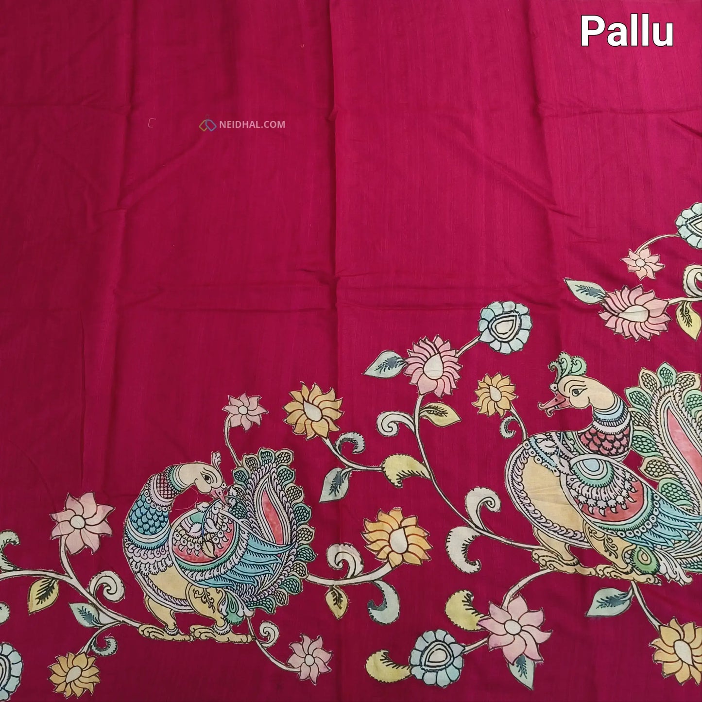 Pink semi jute silk saree ns30-Neidhal