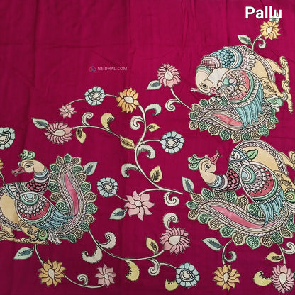 Pink semi jute silk saree ns30-Neidhal