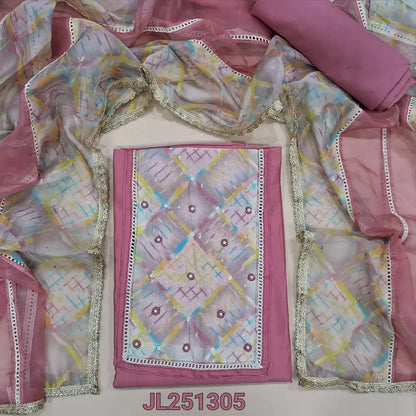 Pink silk cotton salwar material jl251304-Neidhal