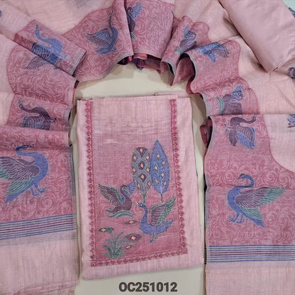 Pink silk cotton salwar material OC251012-Neidhal