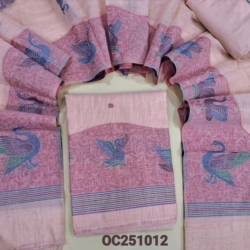 Pink silk cotton salwar material OC251012-Neidhal