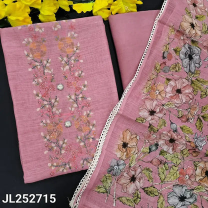 Pink slub silk cotton salwar material jl252715-Neidhal