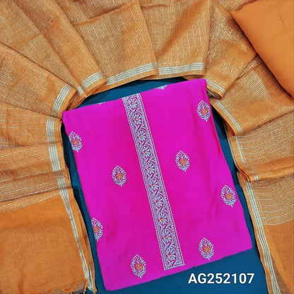 Pink soft silk cotton salwar material ag252107 Neidhal