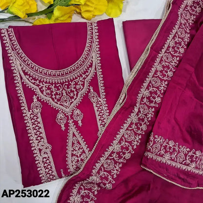 Pink soft silk cotton salwar material ap253022-Neidhal