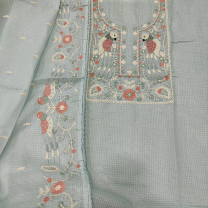 Powder blue kota salwar material mr252015-Neidhal
