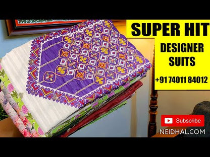 Mehandhi yellow original wax batik pure kantha cotton unstitched salwar material(lining optional)matching thin cotton bottom, original wax batik pure cotton full length dupatta. CODE AG241919