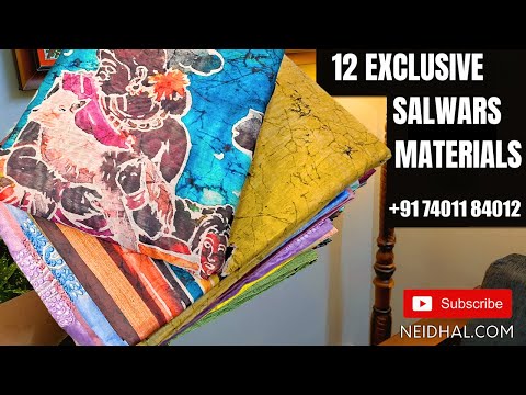 Purple with golden tint digital printed tissue silk cotton unstitched salwar material youtube video