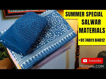 Designer lavender pure jute cotton unstitched salwar material,thread weaving on yoke,rich jamdani weaving daman,(lining needed)drum dyed cotton fabric for lining, NO BOTTOM,jamdani weaving on jute cotton dupatta with borders and lace tapping. AP262904