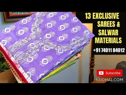 CODE WS315 : Brown digital printed light weight silk cotton saree ,contrast green benarasi zari woven double side borders,gold zari woven rich pallu and digital printed benarasi woven running blous with borders