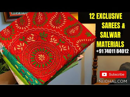12 New Sarees & Salwar Material Designs | NEIDHAL Youtube video