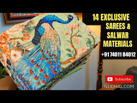 Green fancy silk cotton designer saree blouse youtube video