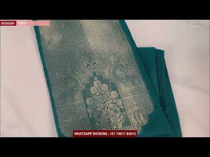 PREORDER SHIPPING IN 45 DAYS Black pure kora silk unstitched salwar material, rich gold zari weaving on yoke and daman (Thin, Lightweight, Lining Needed) Matching santoon bottom, kora silk dupatta with rich zari weaving on pallu. SP260509