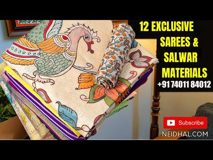 12 New Sarees & Salwar Material Designs - NEIDHAL youtube video