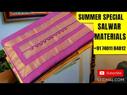 Red wax batik taspa silk unstitched salwar material, gold tissue daman,(lining needed)black silky bottom, batik design on taspa silk dupatta with gold tissue pallu. AG261108