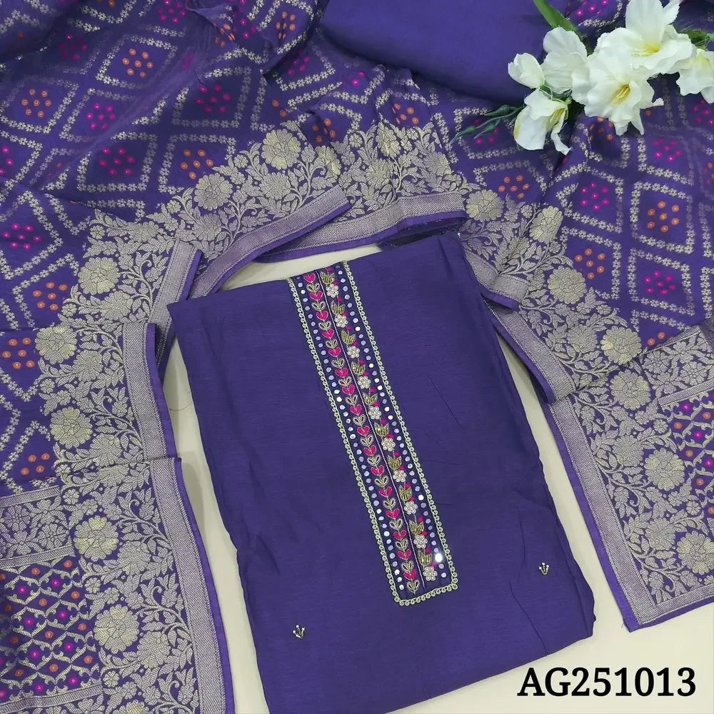 Purple designer premium russian silk salwar material ag251013-Neidhal