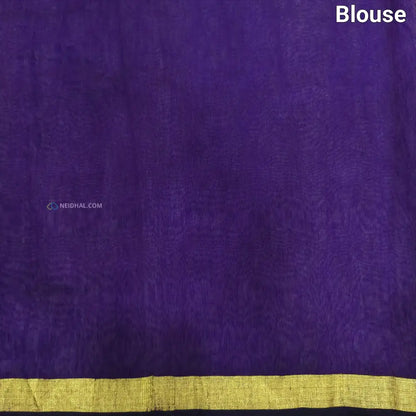 CODE NS23: Purple designers premium organza saree(thin& light weight)sequins weaved along with zari all over