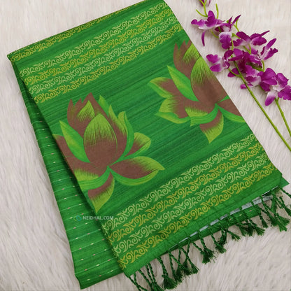 Purple digital printed chappa silk saree ns50-Neidhal