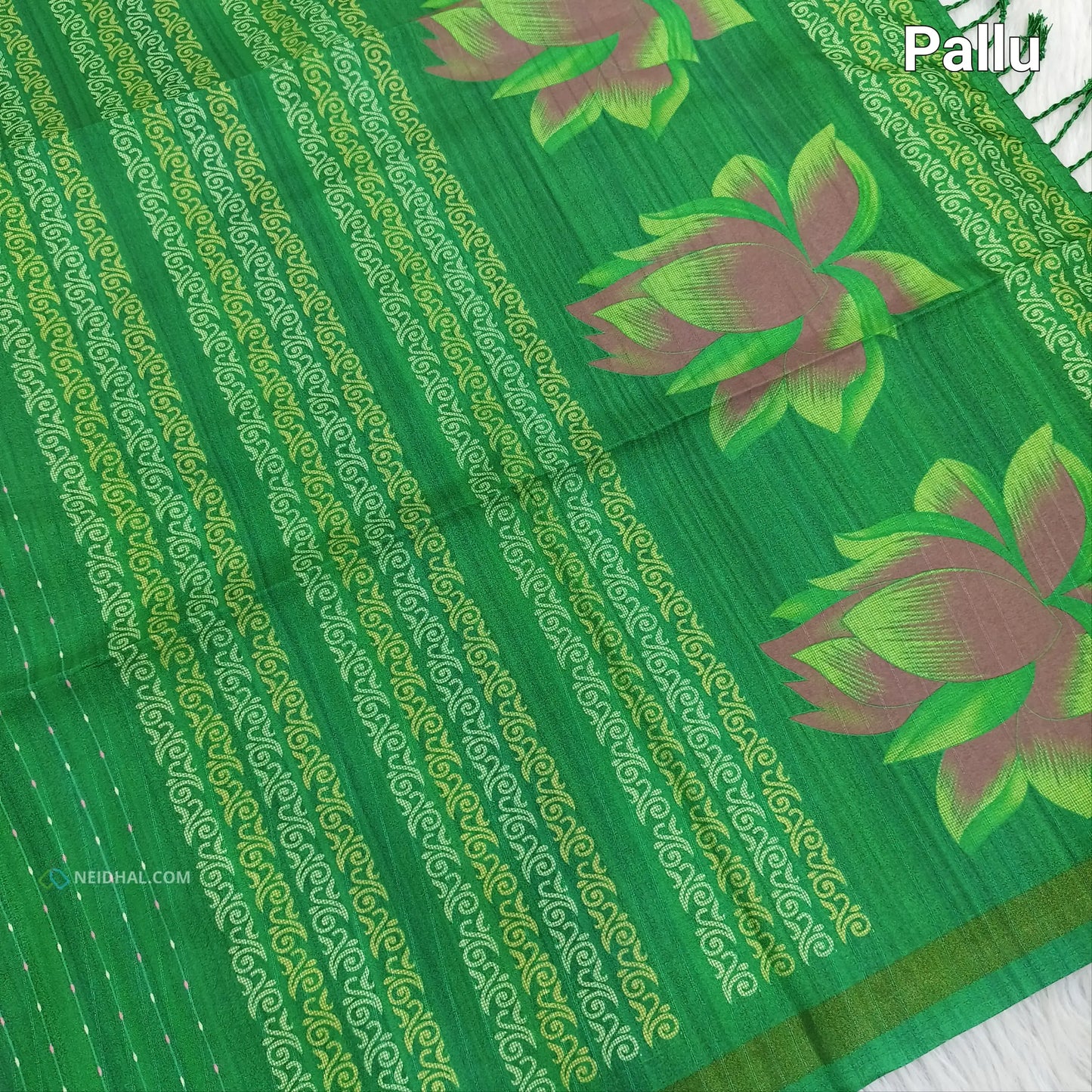 Purple digital printed chappa silk saree ns50-Neidhal