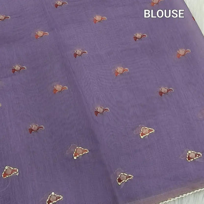 Purple digital printed soft silk cotton saree ns205-Neidhal