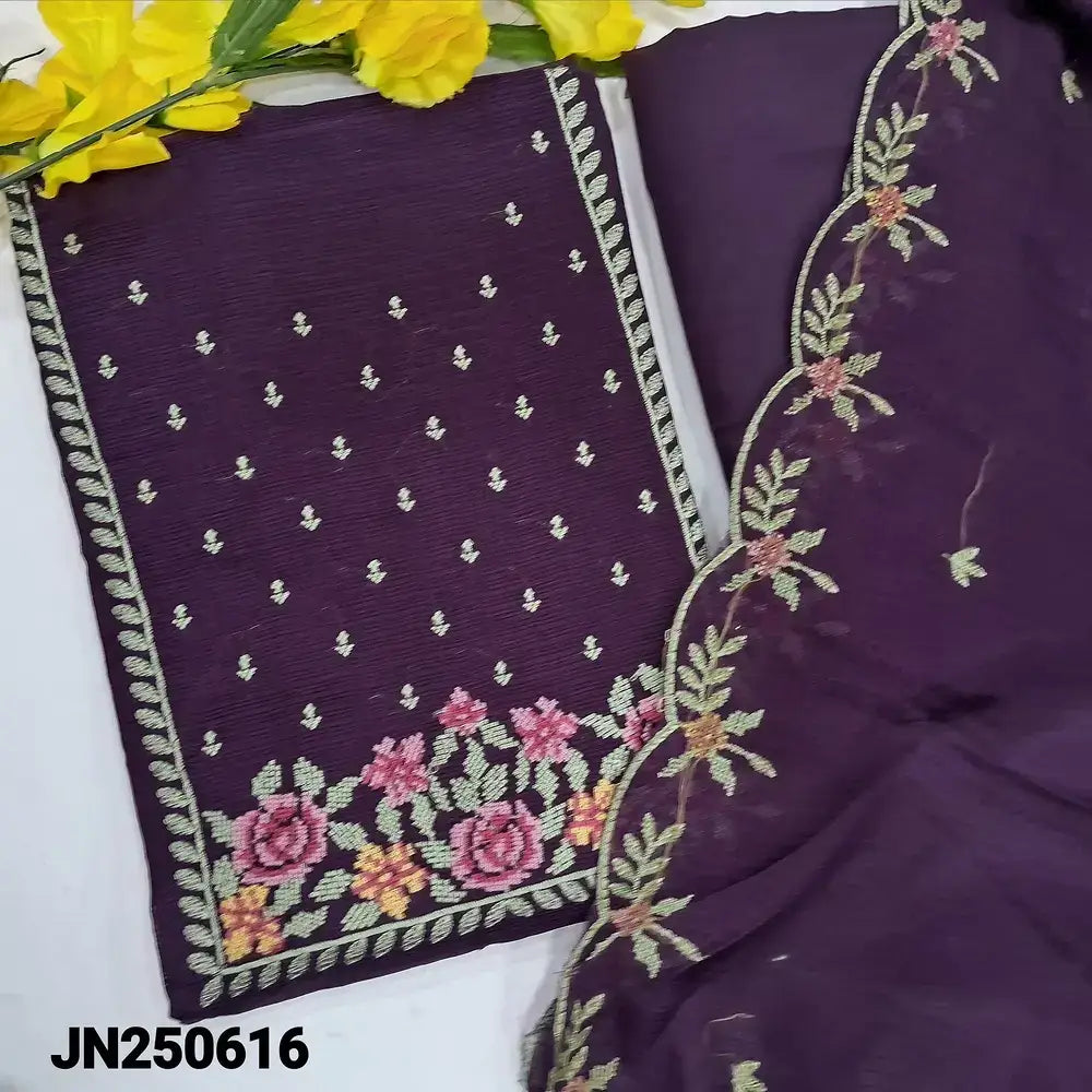 Purple fancy kota silk cotton salwar material jn250616-Neidhal