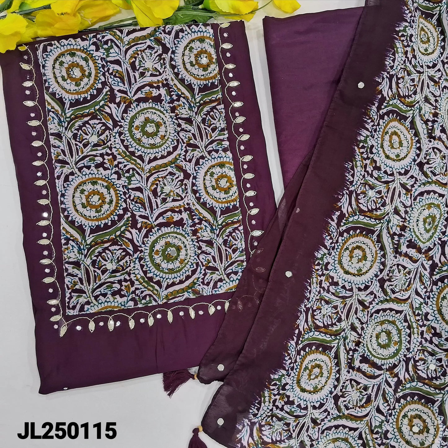 Purple fancy silk cotton salwar material jl250115-Neidhal