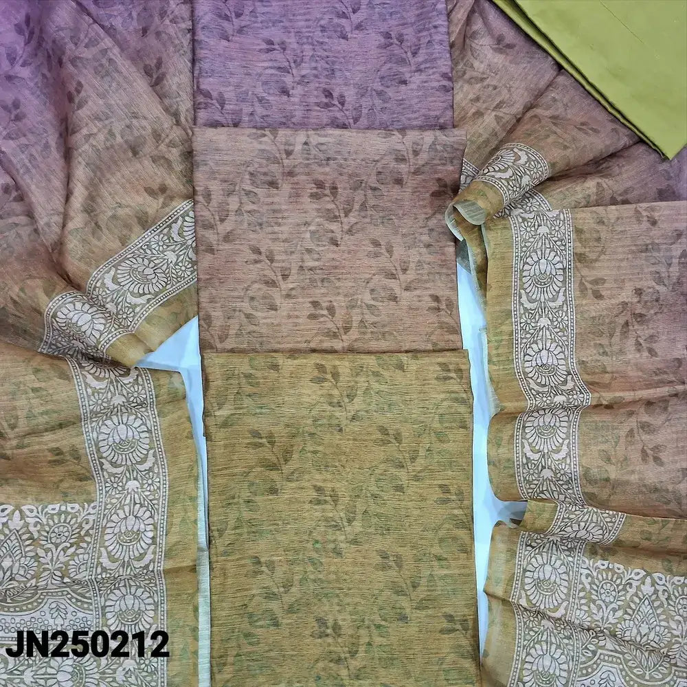 Purple green dual printed textured silk cotton salwar material jn250212-Neidhal