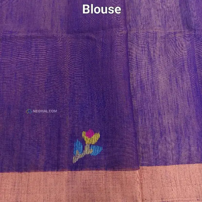 running blouse with thread buttas and borders