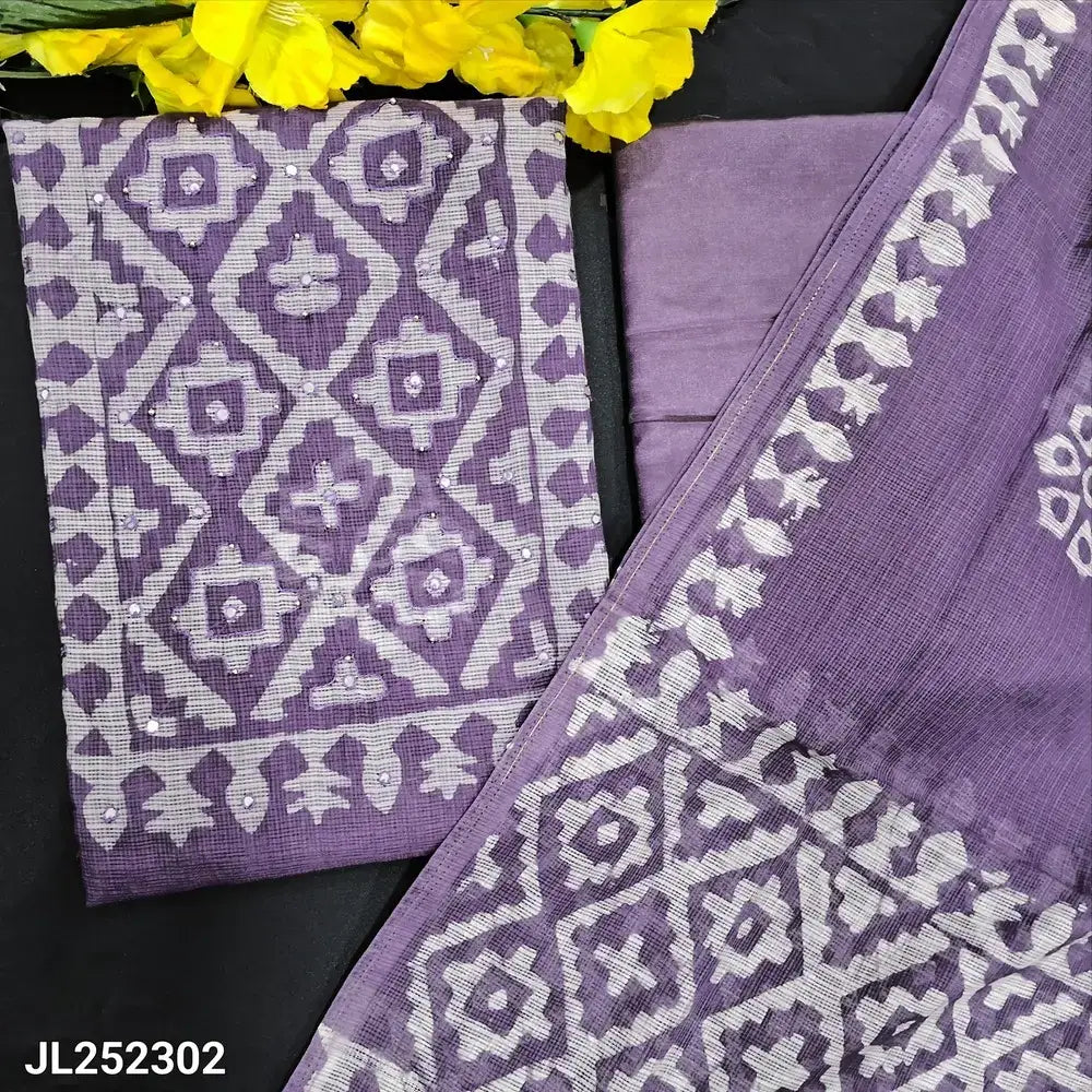 Purple kota silk cotton salwar material jl252302-Neidhal