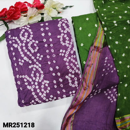 Purple original bandhini cotton salwar material mr251218-Neidhal