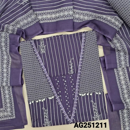 Purple premium cotton salwar material ag251211-Neidhal