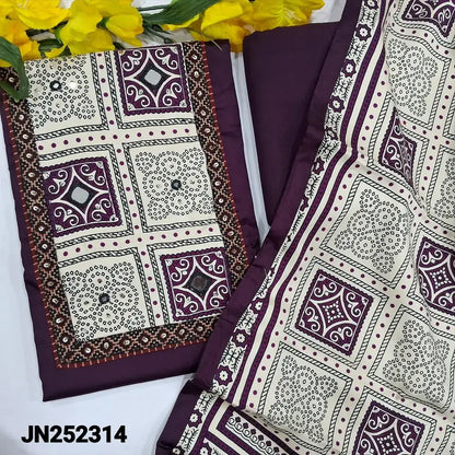 Purple premium satin cotton salwar material jn252314-Neidhal