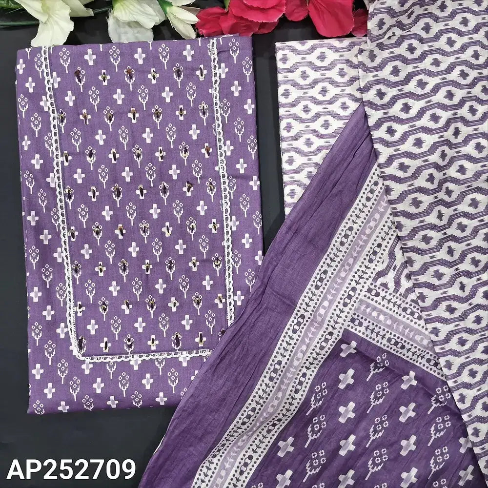 Purple printed soft cotton salwar material ap252709-Neidhal