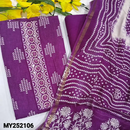 Purple printed soft cotton salwar material my252106-Neidhal