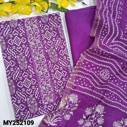 Purple printed soft cotton salwar material my252109-Neidhal