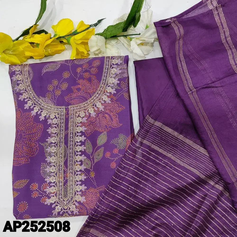 Purple printed soft silk cotton salwar material ap252508-Neidhal