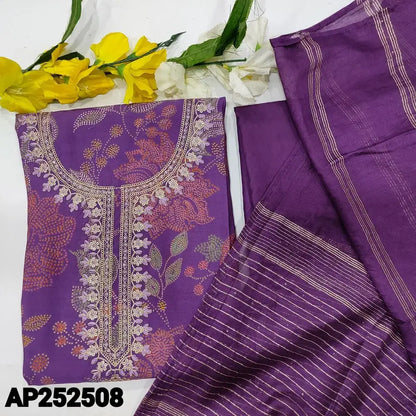 Purple printed soft silk cotton salwar material ap252508-Neidhal