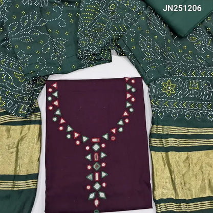 Purple satin cotton salwar material jn251206-Neidhal