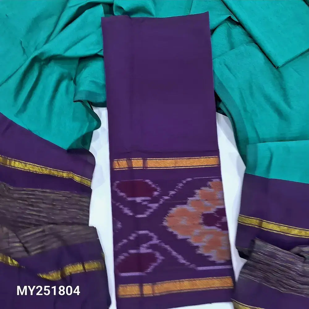 Purple silk cotton salwar material my251804-Neidhal